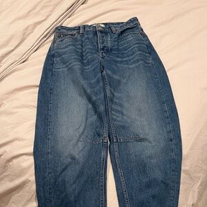 Madewell barrel leg jeans